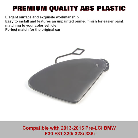 Front Bumper Tow Hook Cap Cover For BMW 3 Series F30 F31 320i 328i 335i 2013-15