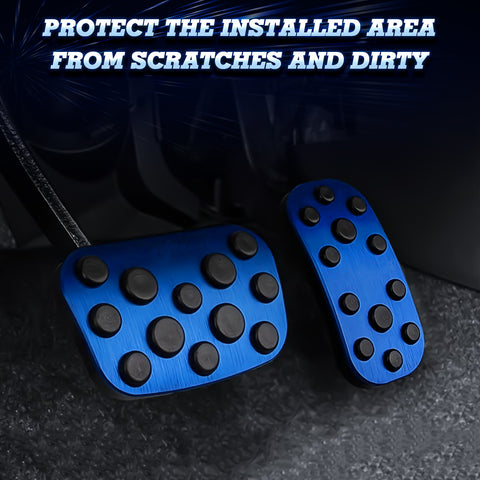 Blue Brake and Gas Accelerator Foot Pedal Cover Trim For Corolla Cross 2020-2023