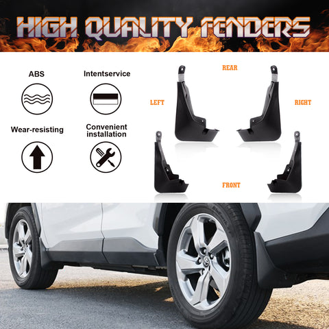 For Toyota RAV4 2019-2022 Sport Utility Mud Flaps Splash Guards Fender Mudguards