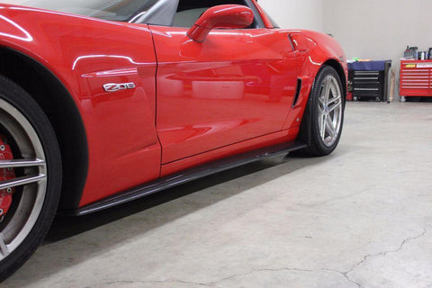 Carbon Fiber Side Skirts Panel Trim Stingray Z06 Z07 Style for 2014-2018 Chevrolet Corvette C7 Stingray