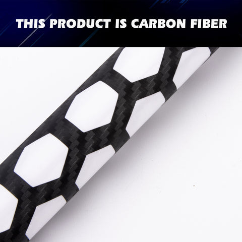 2pcs PVC Exterior Tail Brake Light Lamp Cover Honeycomb Sticker Universal for Cars 18.8'' x 11.8'' (Carbon Fiber Style)