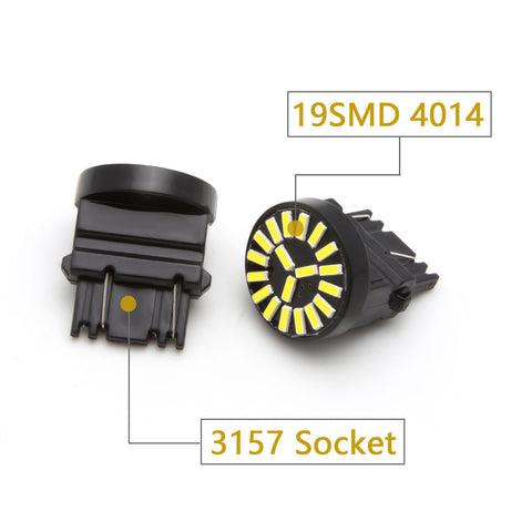 8pcs for Ford F-150 2015 2016 2017 LED High Mount Cargo Light + Backup Reverse Light + License Plate Lamp + Brake Stop Light, Bright White Red LED Tailgate Lamp Package Kit