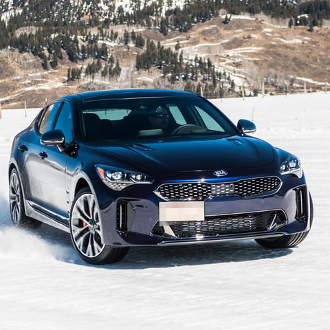 Black / Gold / Red 1 Set Sporty Racing Front Tow Hook License Plate Bumper Mounting Bracket Fit for Kia Stinger 2018+