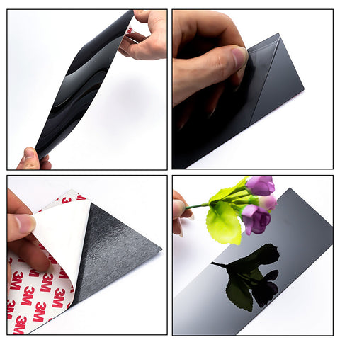 8pcs Black Exterior Window Pillar Posts Molding Pre-Cut Cover Side Door Trims For Honda Civic Sedan 2012 2013 2014 2015