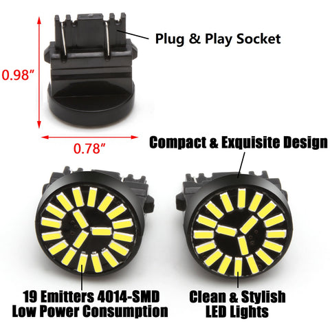 8pcs LED High Mount Cargo License Plate Reverse Brake Stop Light for Ford F-150 F150 2015 2016 2017