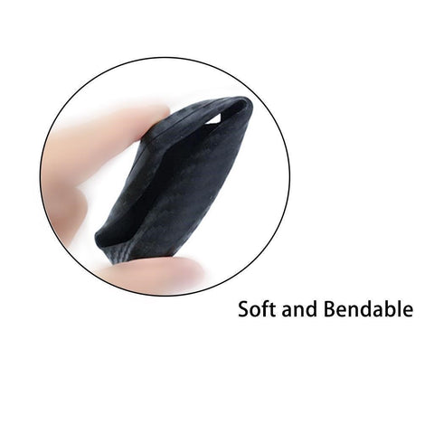 Carbon Fiber Style Soft Silicone Remote Smart Key Cover Case for BMW 1 3 4 5 6 7 X1 X3 Black