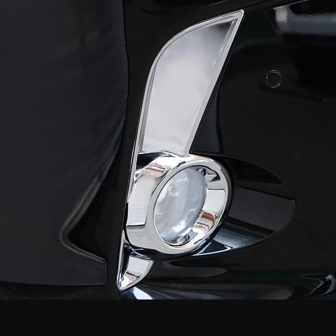 Chrome Front Fog Light Cover Trim Decoration for Toyota Highlander 2017+ Facelift
