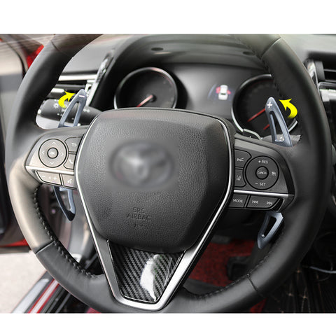 Gray Aluminum Steering Wheel Paddle Extension For Toyota Camry 18-22 Corolla