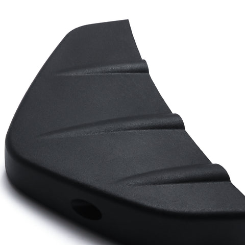 Car Rear Lower Bumper Wing Lip Diffuser Splitter Spoiler 4 PCS Shark Fins Universal Fit - Matte Black