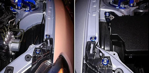 Blue / Black / Red / Gold / Purple / Silver Fender Bumper Washer Bolt, CNC Finishing Washer Engine Bay Screw Dress Up Fastener Kit