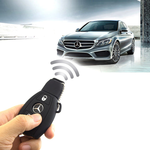 Black Soft Rubber Remote Smart Key Cover Holder Key Fob Shell Case for Mercedes C E R S M GLK CLA CLK CLS SLK