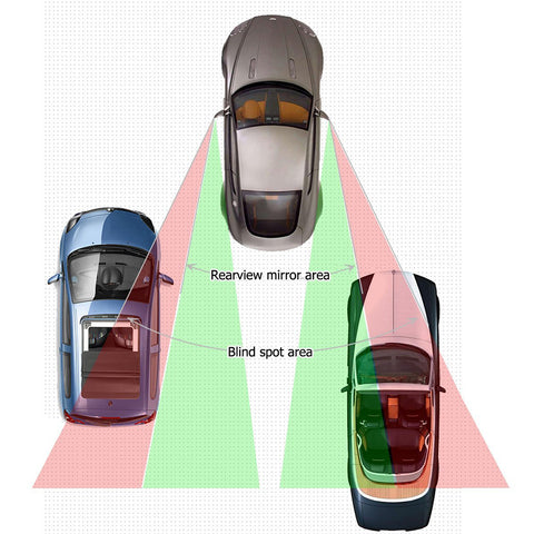 Blind Spot Mirror for Car, 2pcs 3.4" Stick On Convex Side Rear View Blind Spot Mirror Wide Angle Mirror for Car Trunk SUV Motorcycle