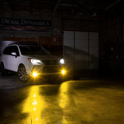 2PCS H8 H9 H11 LED Fog Driving Light Bulb with Super Bright COB LED Chips Replace for Daytime Running Light DRL Fog Light Lamp Bulbs, 3000K Golden Yellow