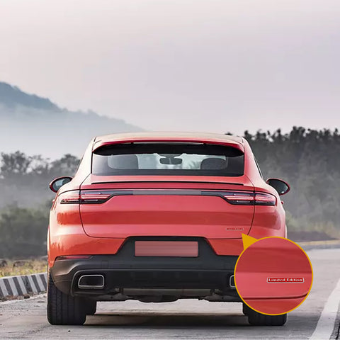 1pc Limited Edition Logo Emblem Metal Badge Sticker Decal for Side Fender Trunk Compatible with Audi A4 A6 Q5 Q7 (9.5cm x 1.5cm Red)