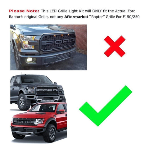 2pcs High Power Dual Color White Amber 5-LED Switchback Fog Lights for Ford F-150 Raptor 2017-2018