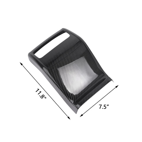 Carbon Fiber Texture AC Air Vent Outlet Rear Center Cover Trim For Honda Accord 2018 2019 2020 10th Generation