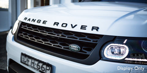 Glossy Black / Matte Black / Matte Silver / Glossy Silver RANGE ROVER Letter Chrome Emblem Decal Sticker Front Hood Rear Trunk Badge for Land Rover Range Rover