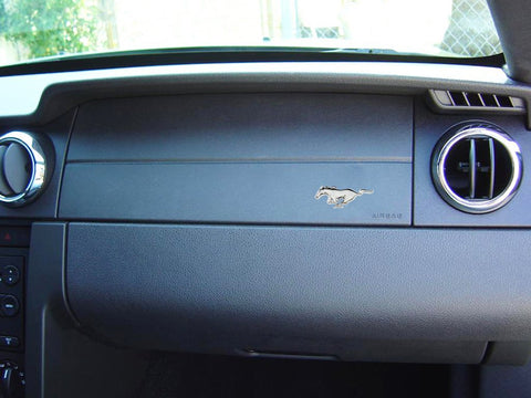 2x Ford Mustang Running Horse Chrome Finish Pony Emblems For Ford Mustang Side Fender Badge