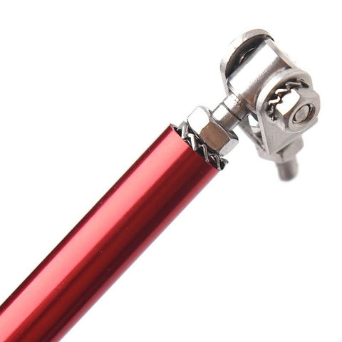 Adjustable 6"-9" / 8"-11" / 10"-13" Front Bumper Lip Splitter Diffuser Strut Rod Tie Bars Fit Most Vehicles, Black / Red / Blue / Silver