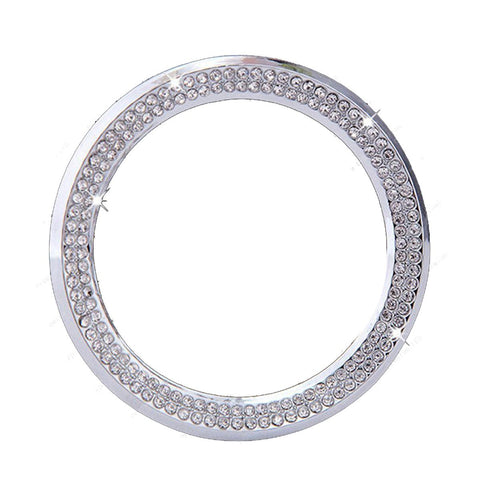 1 Piece 3D Rhinestone Car Steering Wheel Logo Decoration Sticker Ring Decal Trim For 2013-2015 BMW 1 3 5 Series x3 x5 x6