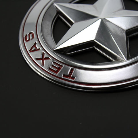 Big Badge Car Fender Trunk Lid Door Grille 3D Texas Edition Emblem Decal for Toyota TundraTacoma, Ford F150, Chevy Silverado, Nissan Titan