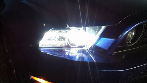 2x HID White 160W 12000LM H7 6000K Headlight Bulbs Powered By Luxen LED (Newest Model)