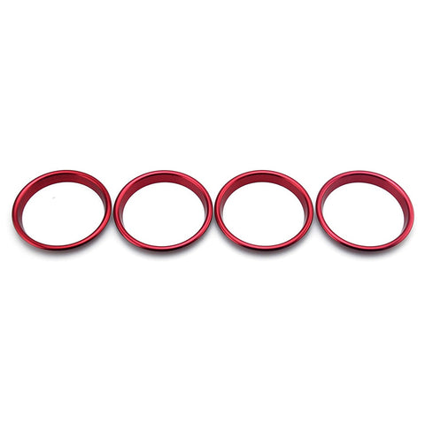 4pcs Chrome Car Auto AC Vent Outlet Decoration Ring Cover Trim for Audi A3 NEW