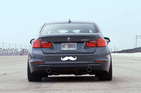 3pcs 7" Euro Funny Italian Mustache Car Window Die-Cut Graphic Vinyl Decals