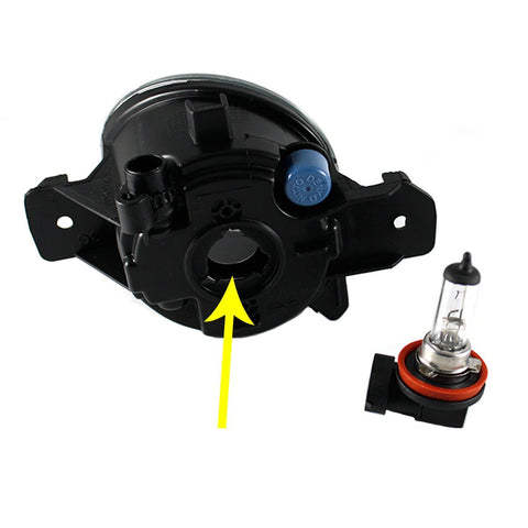 Fog Light Lamp Replacement with H11 Halogen Bulb Fit Driver/Passenger Side For Acura Honda Ford Nissan Subaru Suzuki, etc