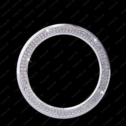1 Piece 3D Rhinestone Car Steering Wheel Logo Decoration Sticker Ring Decal Trim For 2013-2015 BMW 1 3 5 Series x3 x5 x6