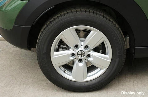 4x Black/Grey Union Jack UK Flag Style Wheel Center Cap Covers For MINI Coopers