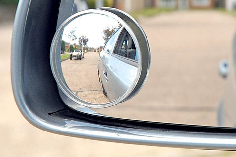2 pcs Silver 2.0" Angle Convex Round Rear Wide View Blind Spot Mirrors For Car Truck SUVs Motorcycle