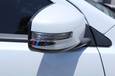 1 Set Carbon Fiber Rear view Mirror Protector Anti-scratch Trim Sticker Perftec Fit BMW