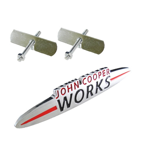 JCW Front Grille Badge For All MINI Cooper R55 R56 R57 R58 R59 R60 R61, etc