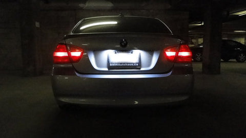 2x Error Free White LED License Plate Lights Lamp For BMW 1 6 Series Z4 MINI