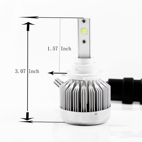 2x 9005 HB3 Ice Blue 8000K COB LED Headlight Bulbs Conversion Kit For High/Low Beam Daytime Running Lights (Newest Model)