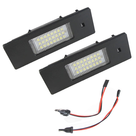 2x Error Free White LED License Plate Lights Lamp For BMW 1 6 Series Z4 MINI