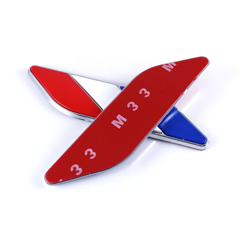 2x Nation Flag Emblem Chrome Badge Stickers for Car Side Door Fender