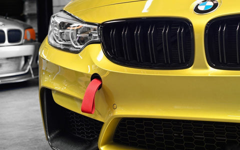 1x JDM Sports High Strength Racing Tow Strap Set For Front Rear Bumper Towing Hook