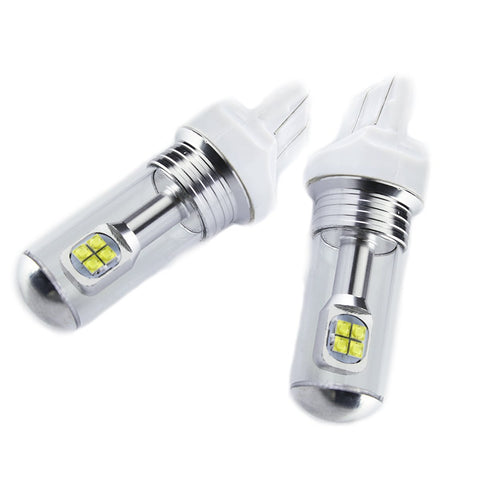(2) 80W CREE LED Bright White 7443 7440 LED Turn Signal Brake Tail Back Up Reverse Lights DRL Bulbs