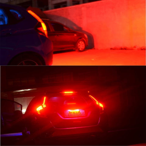 Dual Color White/Red 30SMD LED Lamp License Plate Backup Brake Reverse Fog Light Multi-funtion
