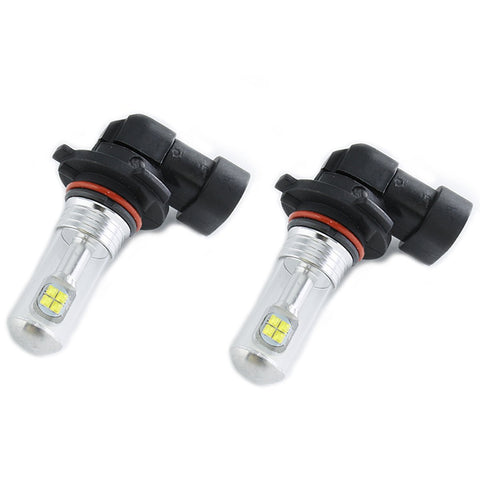 (2) Bright White H10 9145 9005 CREE LED 6000K For Fog Lights Running DRL Bulbs Replacement