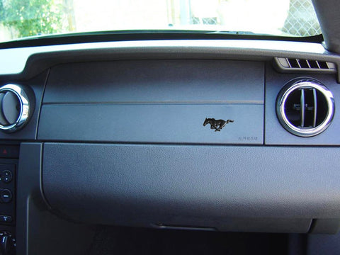 2x Ford Mustang Running Horse Chrome Finish Pony Emblems For Ford Mustang Side Fender Badge