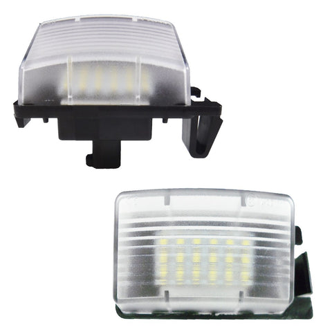 Direct Fit White LED License Plate Light Lamps For Nissan 370Z GTR Infiniti G37