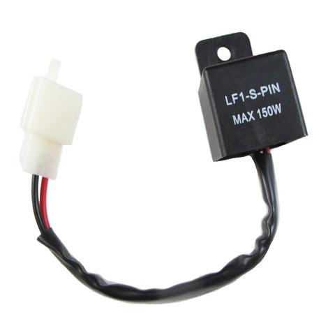 12V 2-Pin Electronic LED Flasher Relay Fix Motorcycle Turning Signal Lights Hyper Flashing