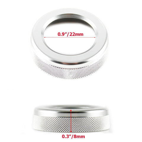 1x JDM Car Stereo Tuner Control Knob Audio Volume Control Decor Ring Cover For Mercedes A B C E S CLA GLA GLK ML GL Class