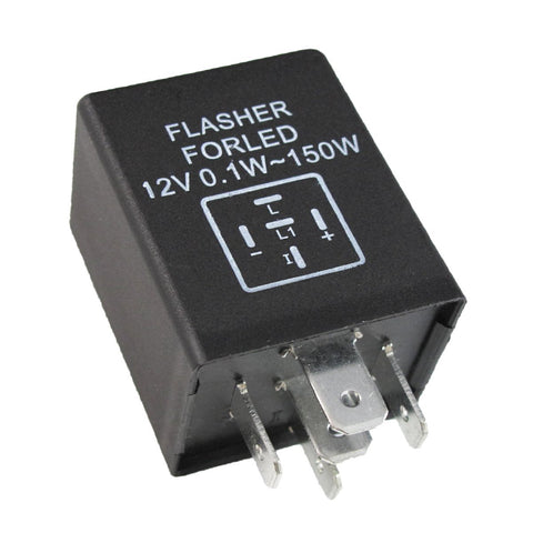 5-Pin EP27 FL27 LED Flasher Relay Decoder 12V Fix Turn Signal Hyper Flash issue