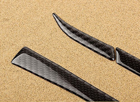 1 set Carbon Fiber Stickers Car Rearview Mirror Side Mirror Decoration Trim Sticker For 2015-2017 Ford Mustang