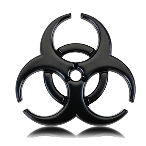 Side Badge Sticker 3D Logo Resident Evil Umbrella Corporation Biohazard Metal Chrome Fender Emblem