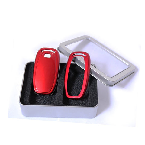 Xotic Tech Keyless Smart Key Fob Shell Cover Case for Audi R8 Q5 Q7 S3 S4 S5 S6 S7 S8 SQ5 RS5 RS7 A4 A5 A6 A7 A8